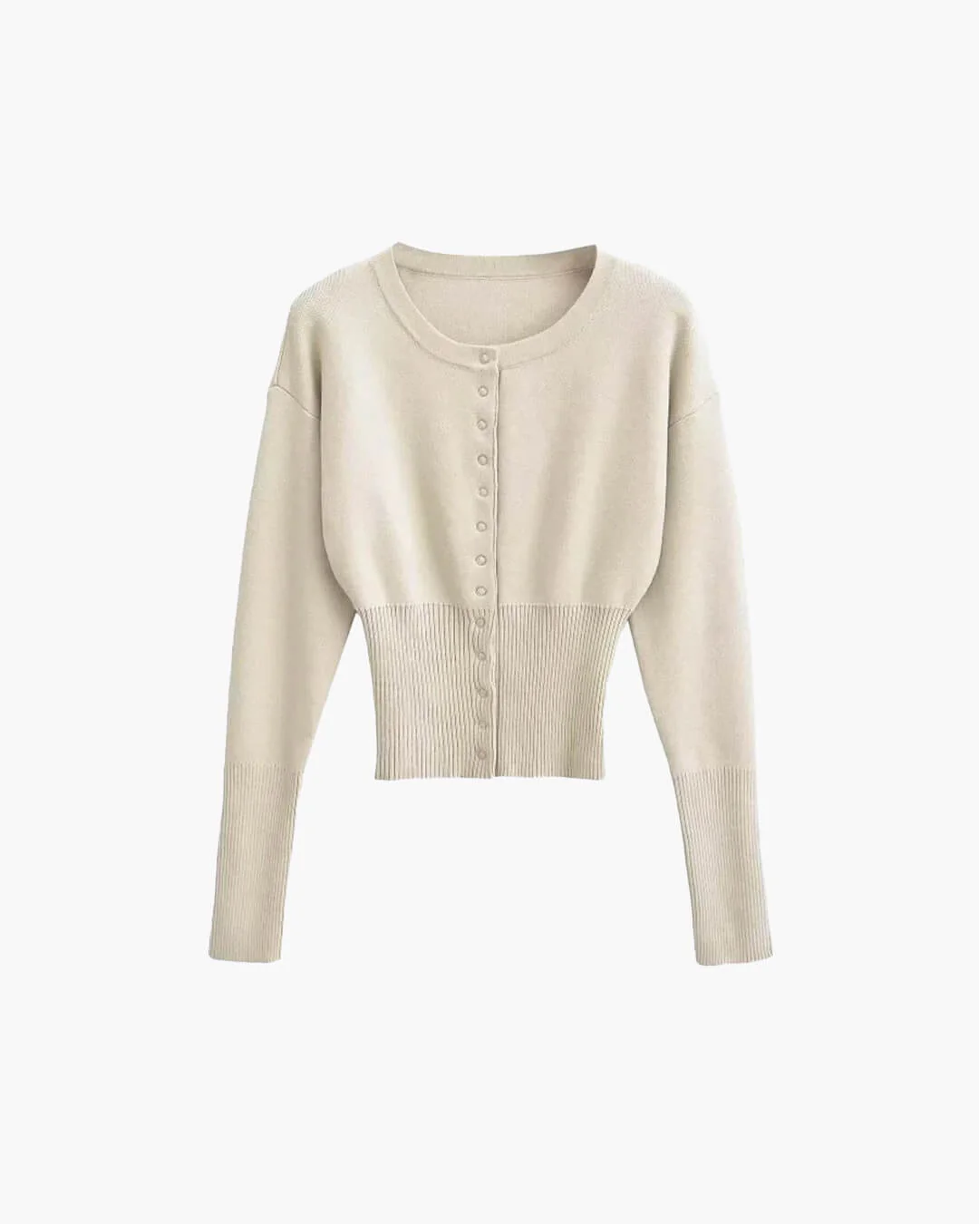 Alice Cardigan Sweater with Round Neck - Image 10
