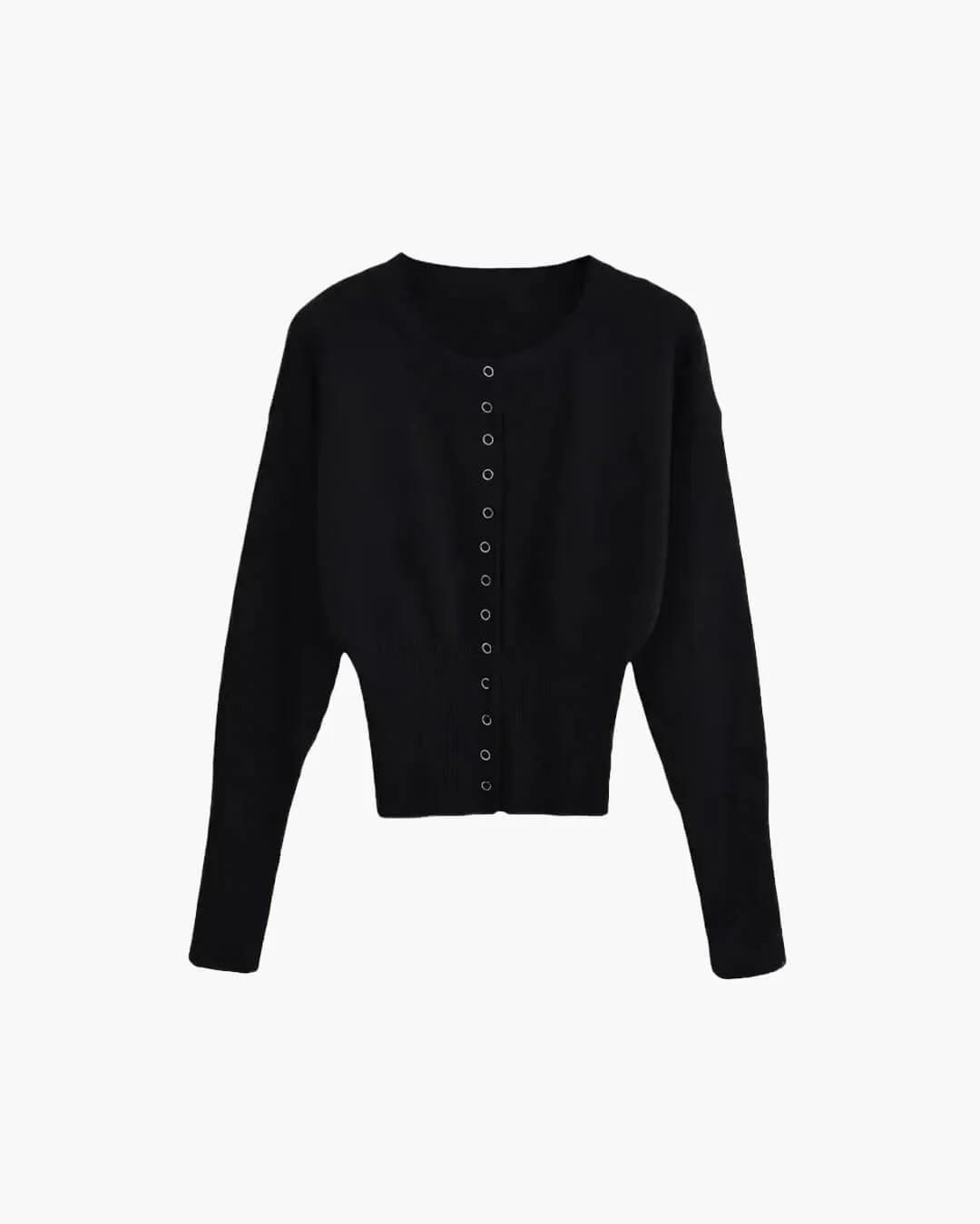 Alice Cardigan Sweater with Round Neck - Image 8