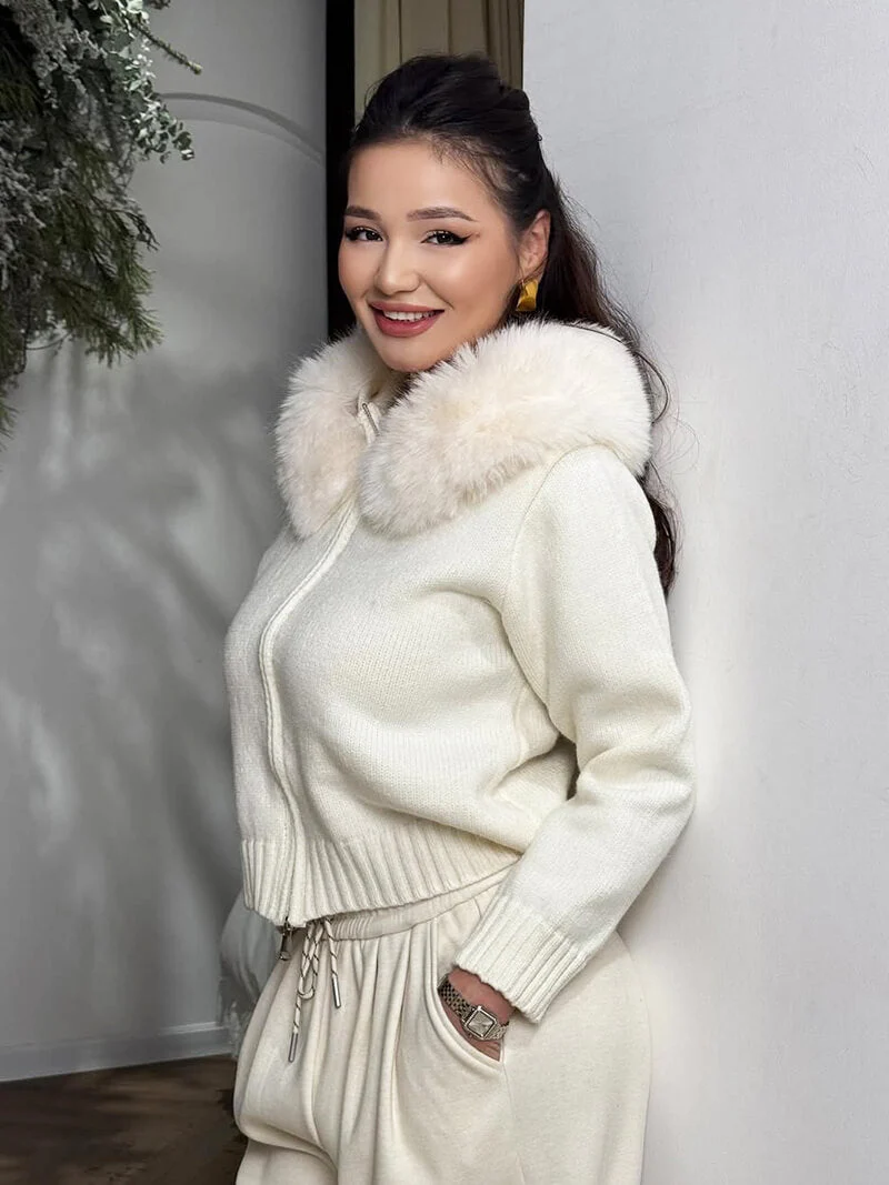 Alison Faux Fur Jacket - Image 17
