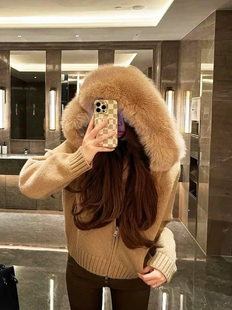 Alison Faux Fur Jacket - Image 7
