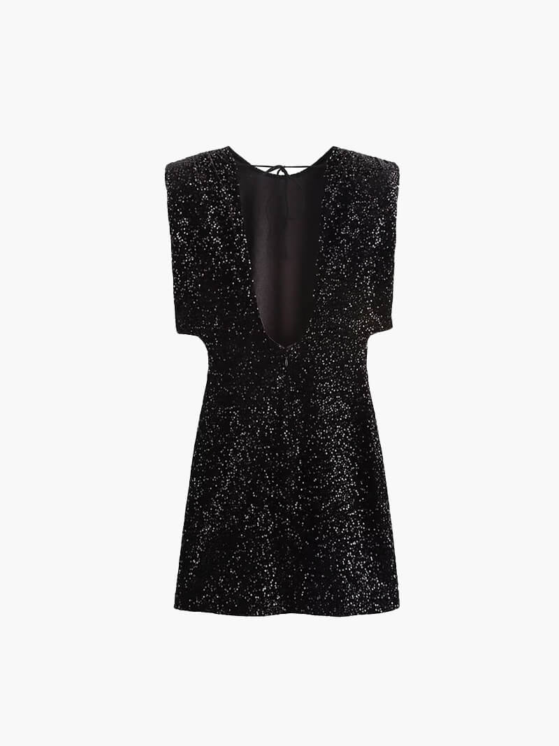 Annie Glitter Mini Dress - Image 5