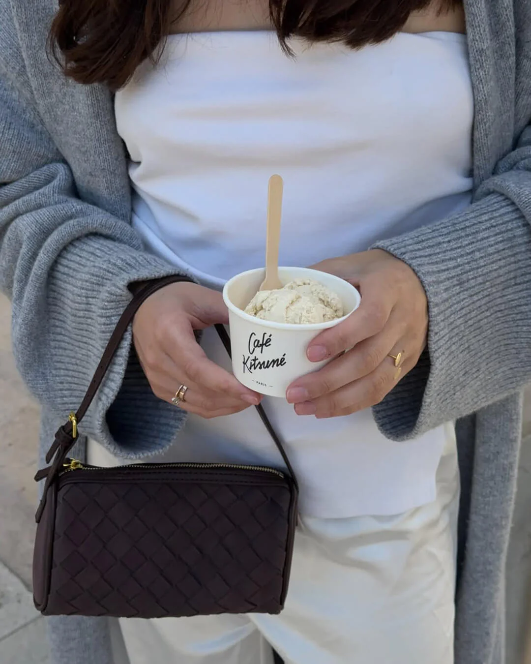 Eva Woven Suede Bag - Image 15