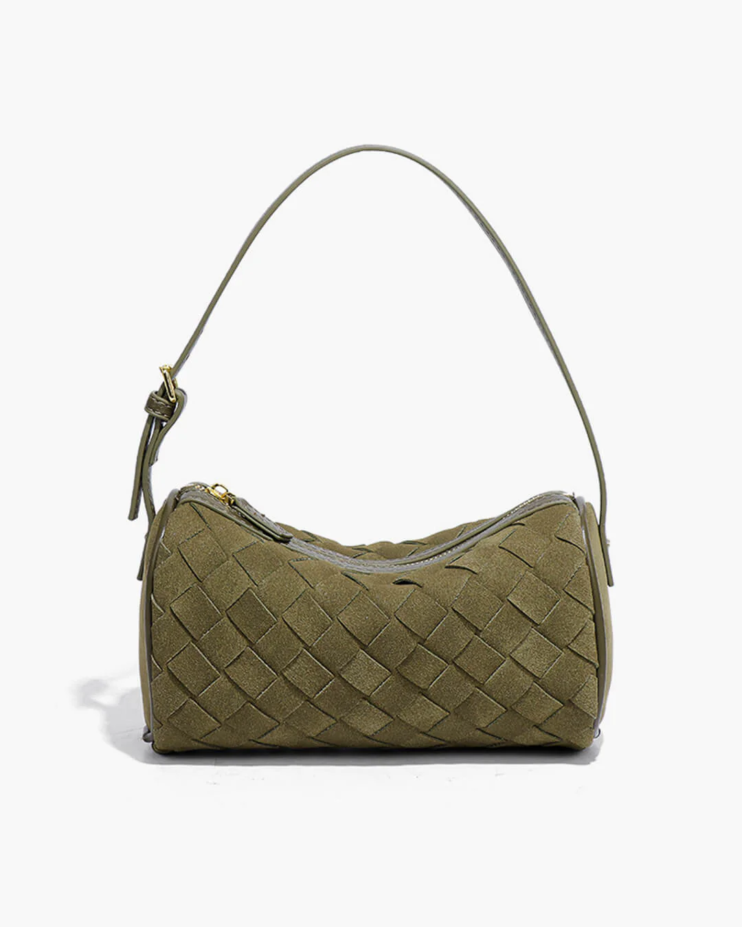 Eva Woven Suede Bag - Image 18