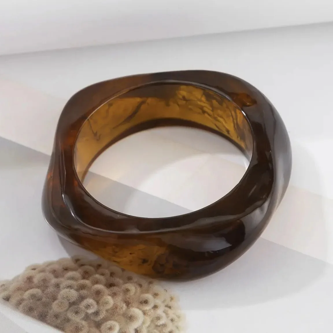 Geometric Acrylic Bangle Set - Image 9