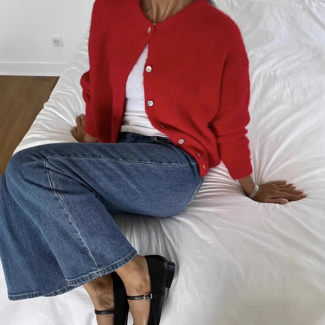 Ginny Vintage Knitted Cardigan - Image 4