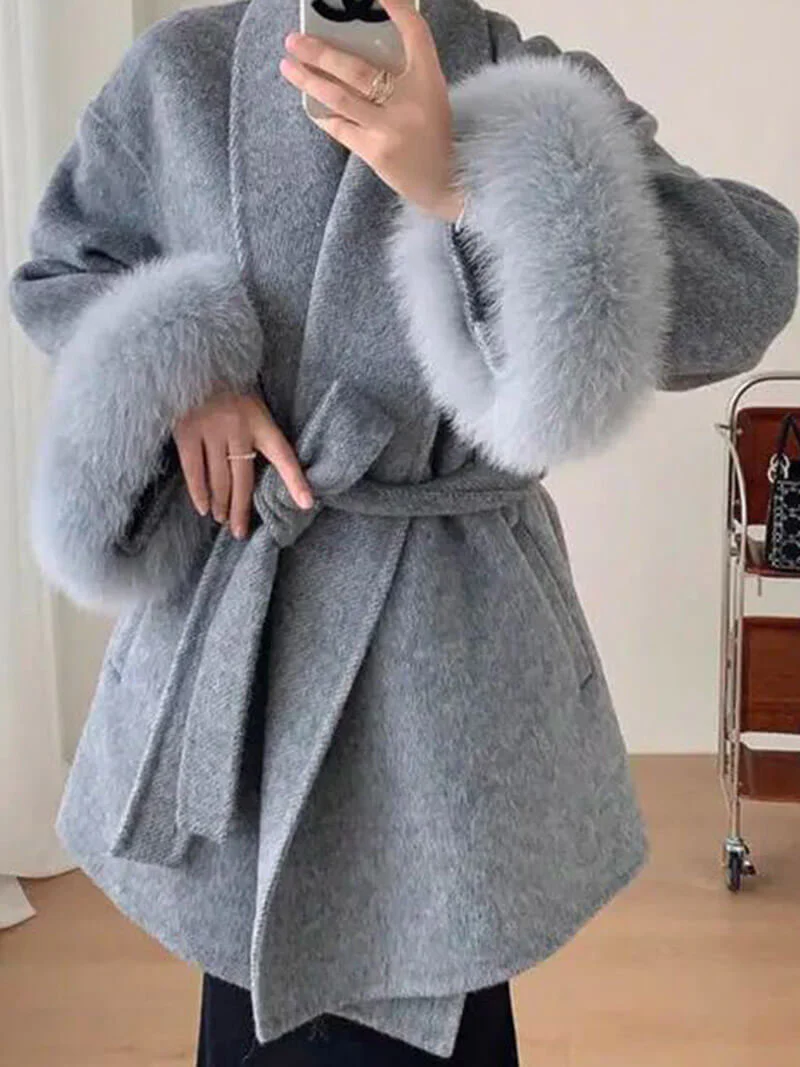 Grace Faux Fur Coat - Image 11