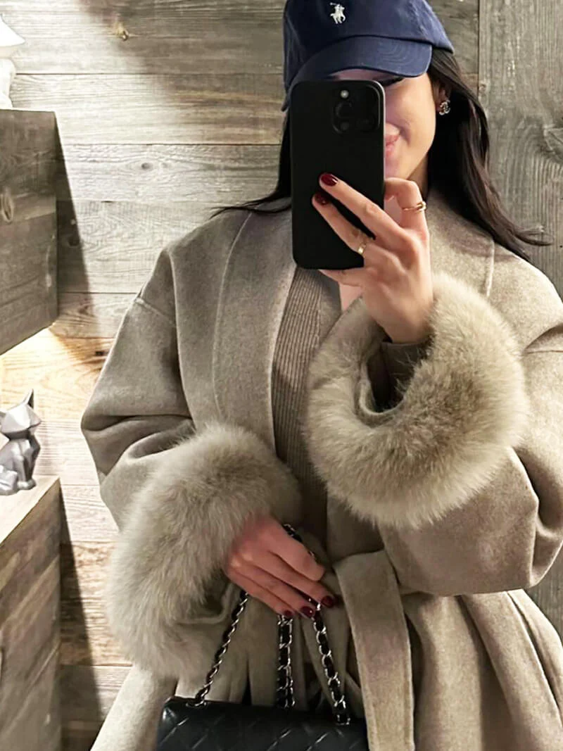 Grace Faux Fur Coat - Image 18