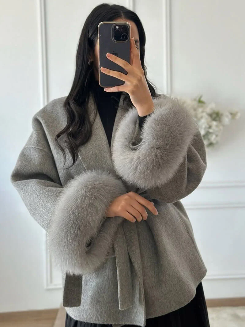 Grace Faux Fur Coat - Image 6