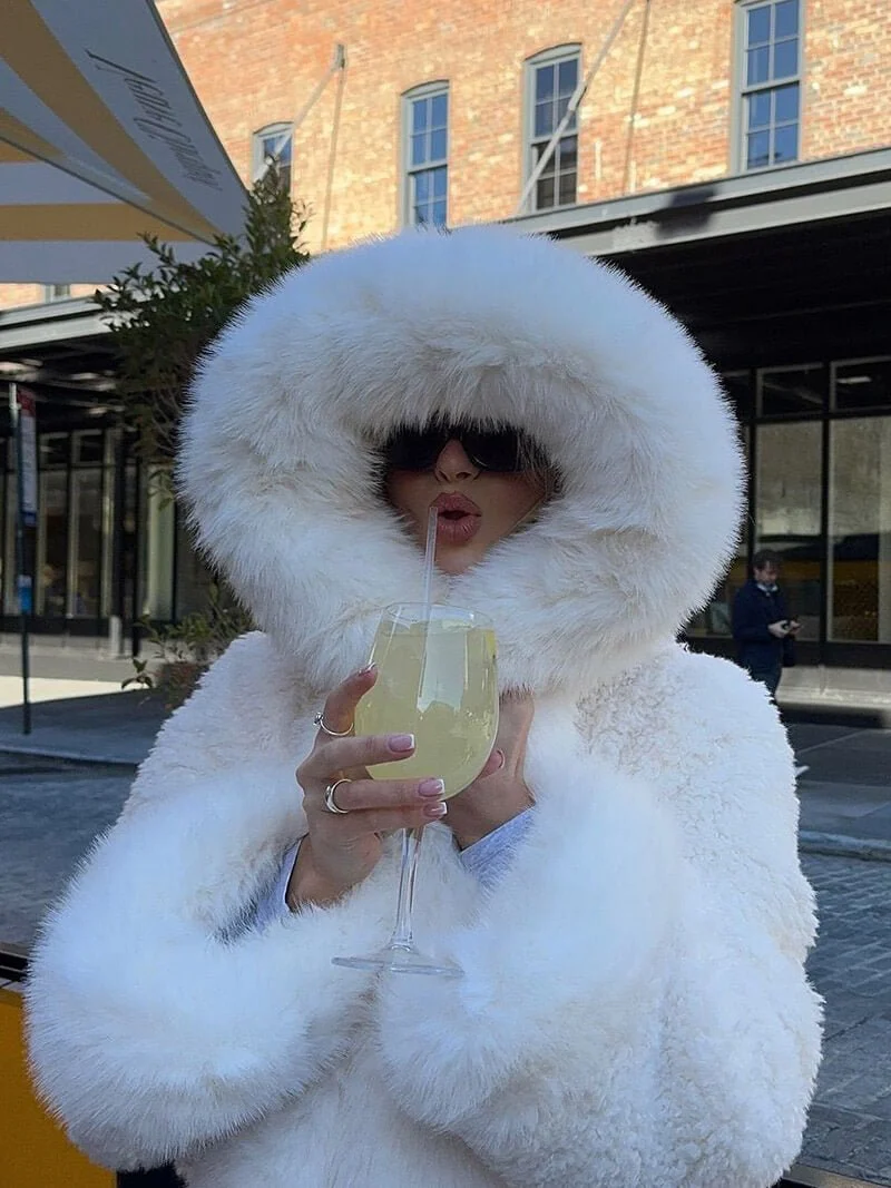 Henna Faux Fur Jacket - Image 5