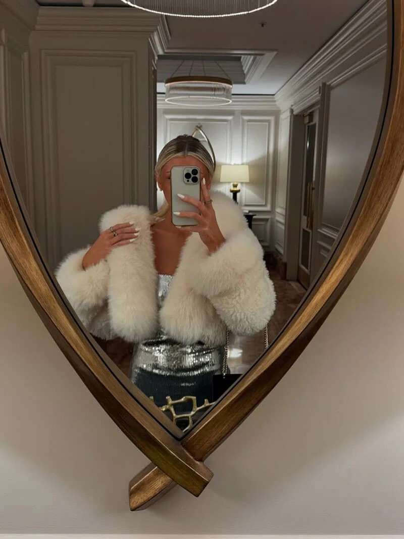 Henna Faux Fur Jacket - Image 6