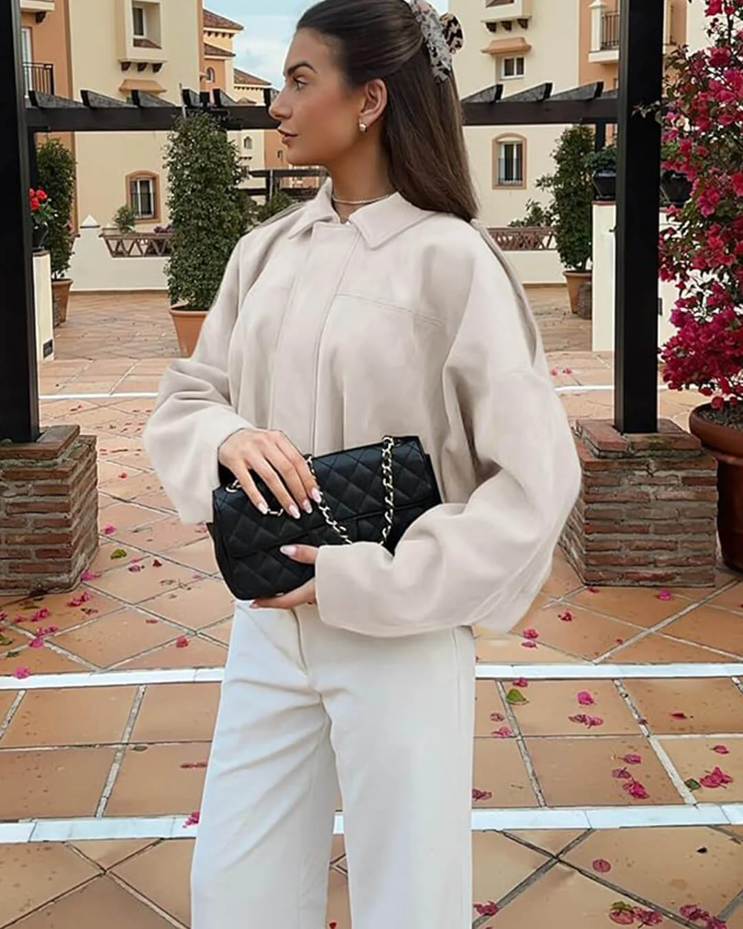 Lara Suede Bomber Jacket - Image 20