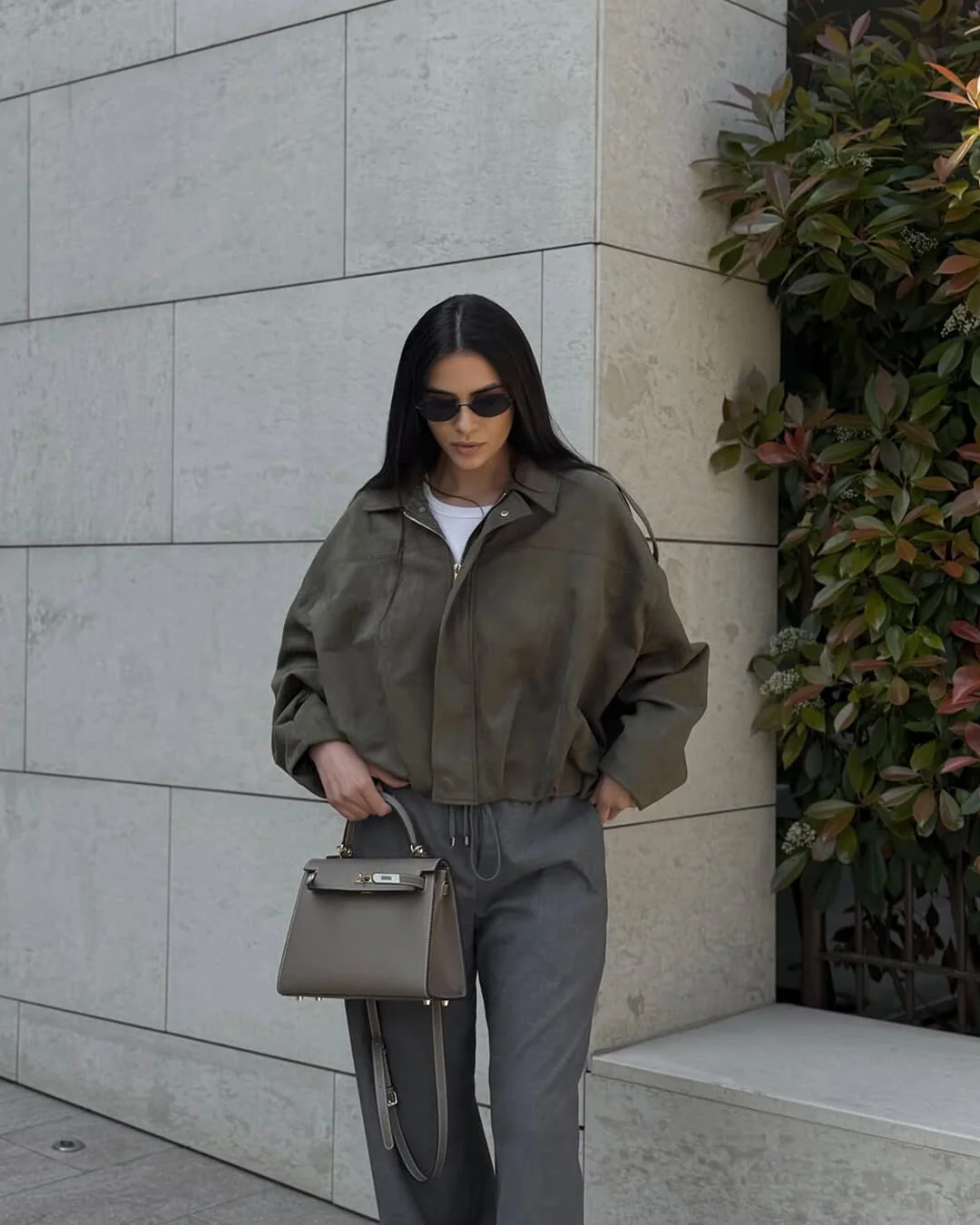 Lara Suede Bomber Jacket - Image 24