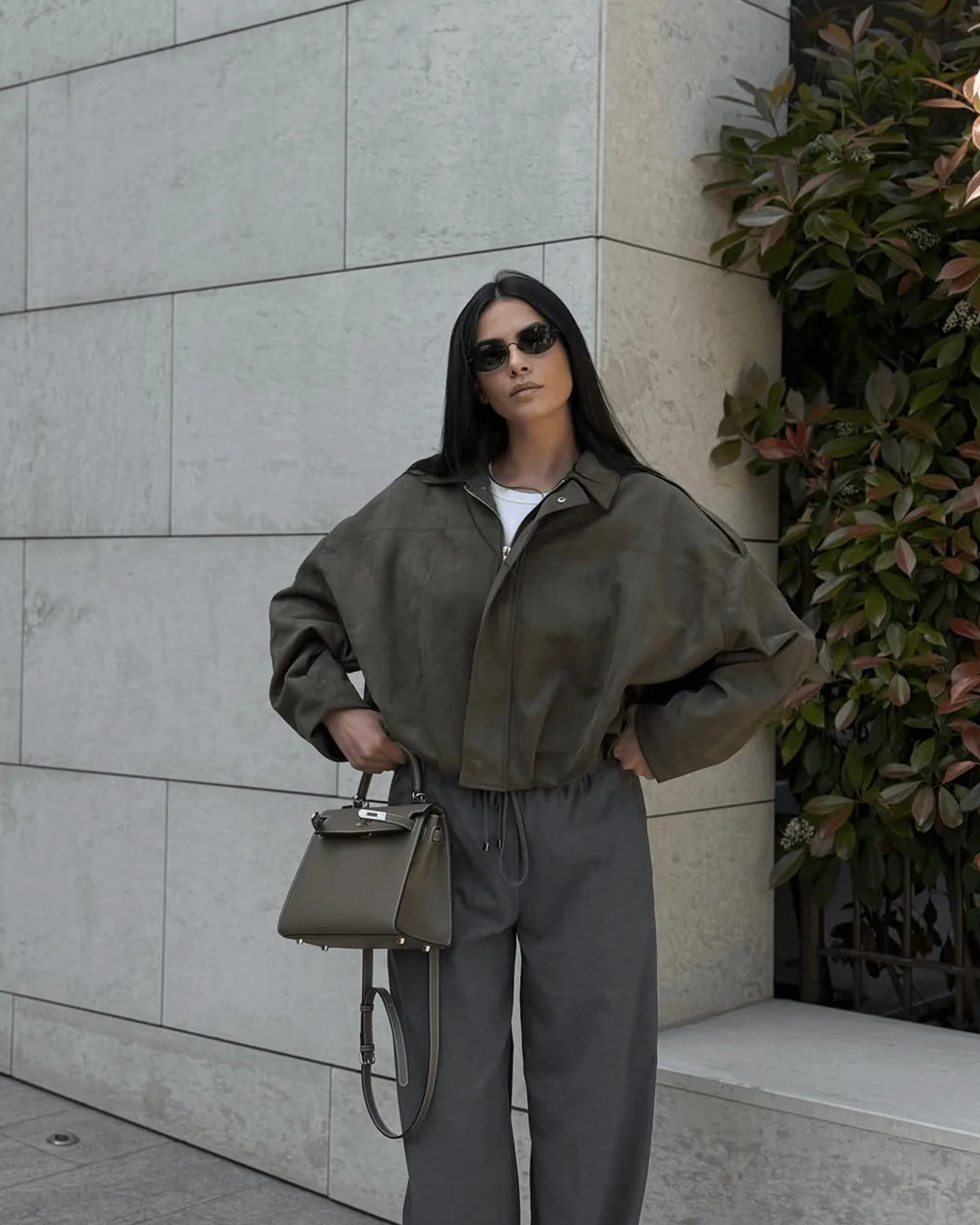 Lara Suede Bomber Jacket - Image 5