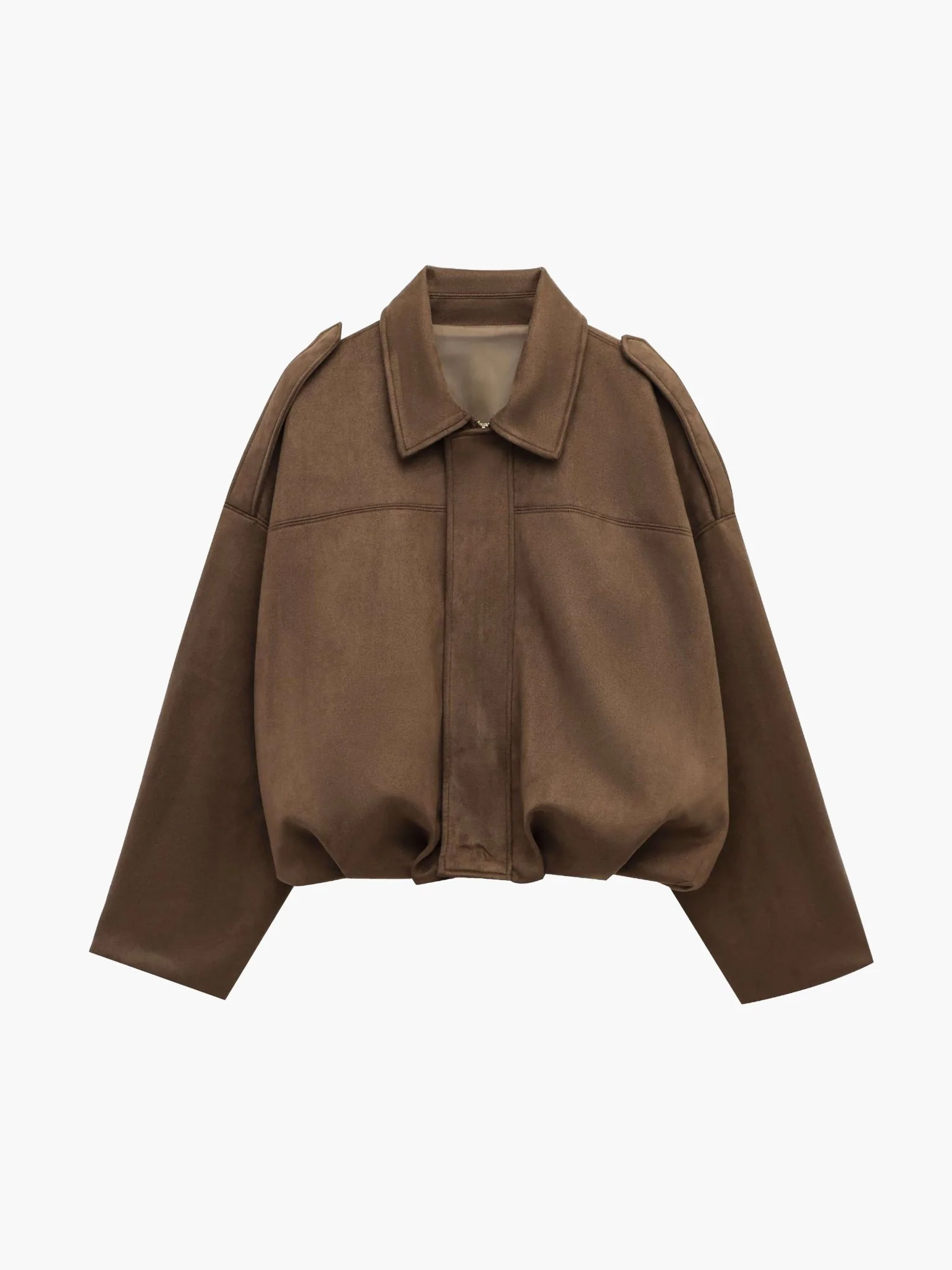 Lara Suede Bomber Jacket - Image 8