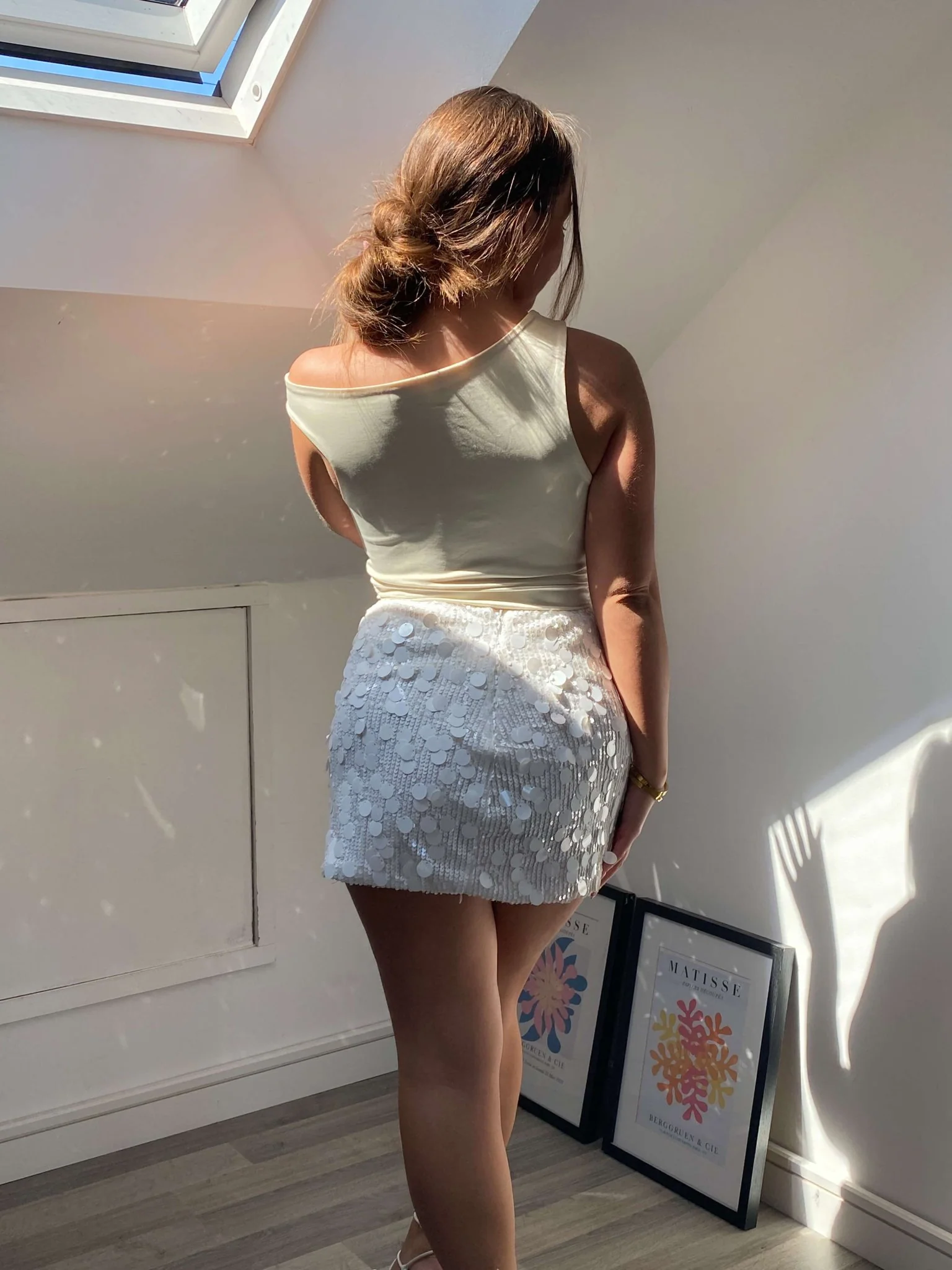 Lorna Sequin Mini Skirt - Image 4