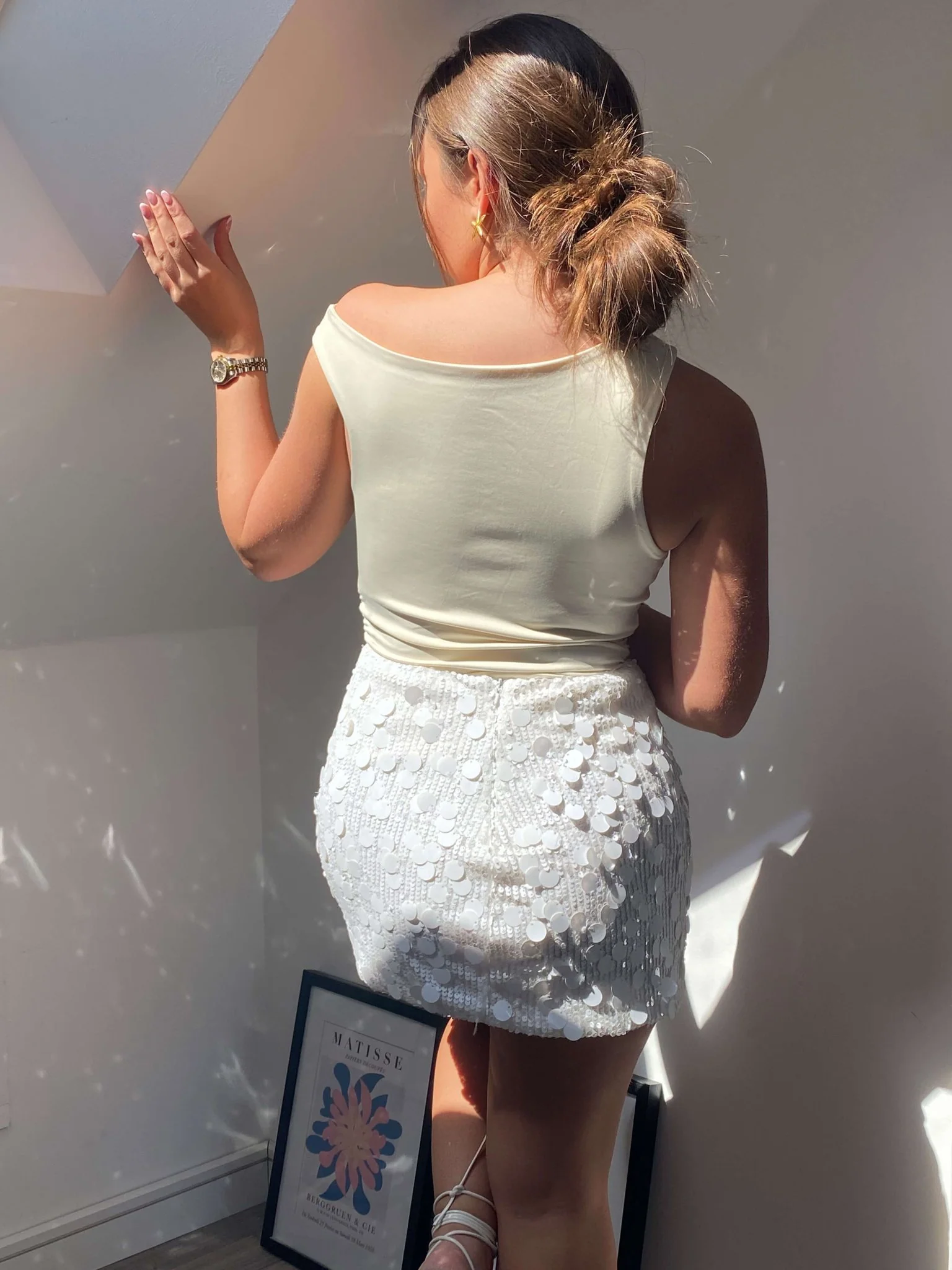 Lorna Sequin Mini Skirt - Image 5
