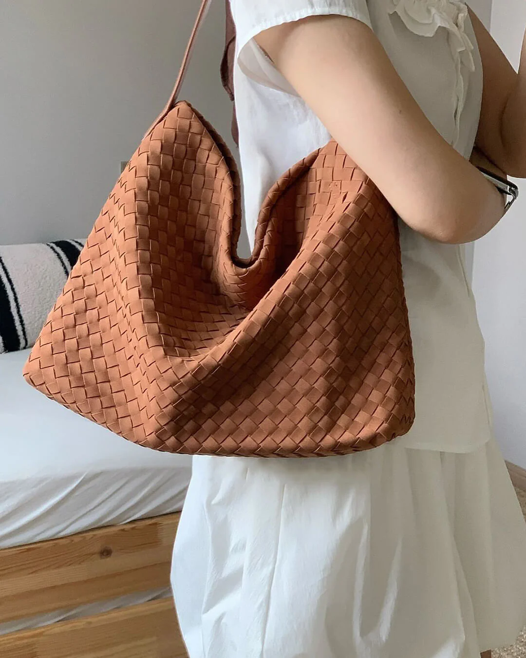 Marceline Suede Tote Bag - Image 13