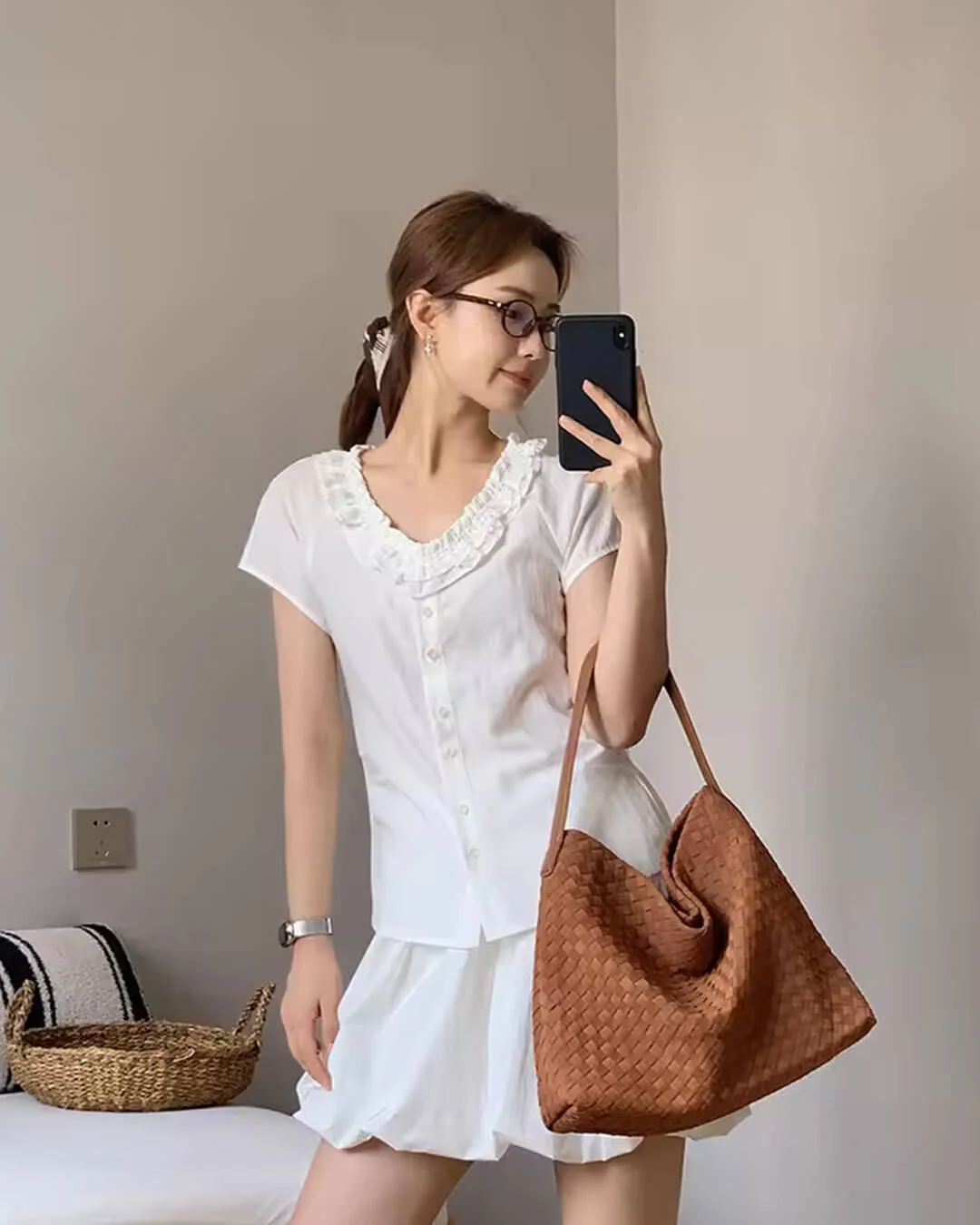 Marceline Suede Tote Bag - Image 16