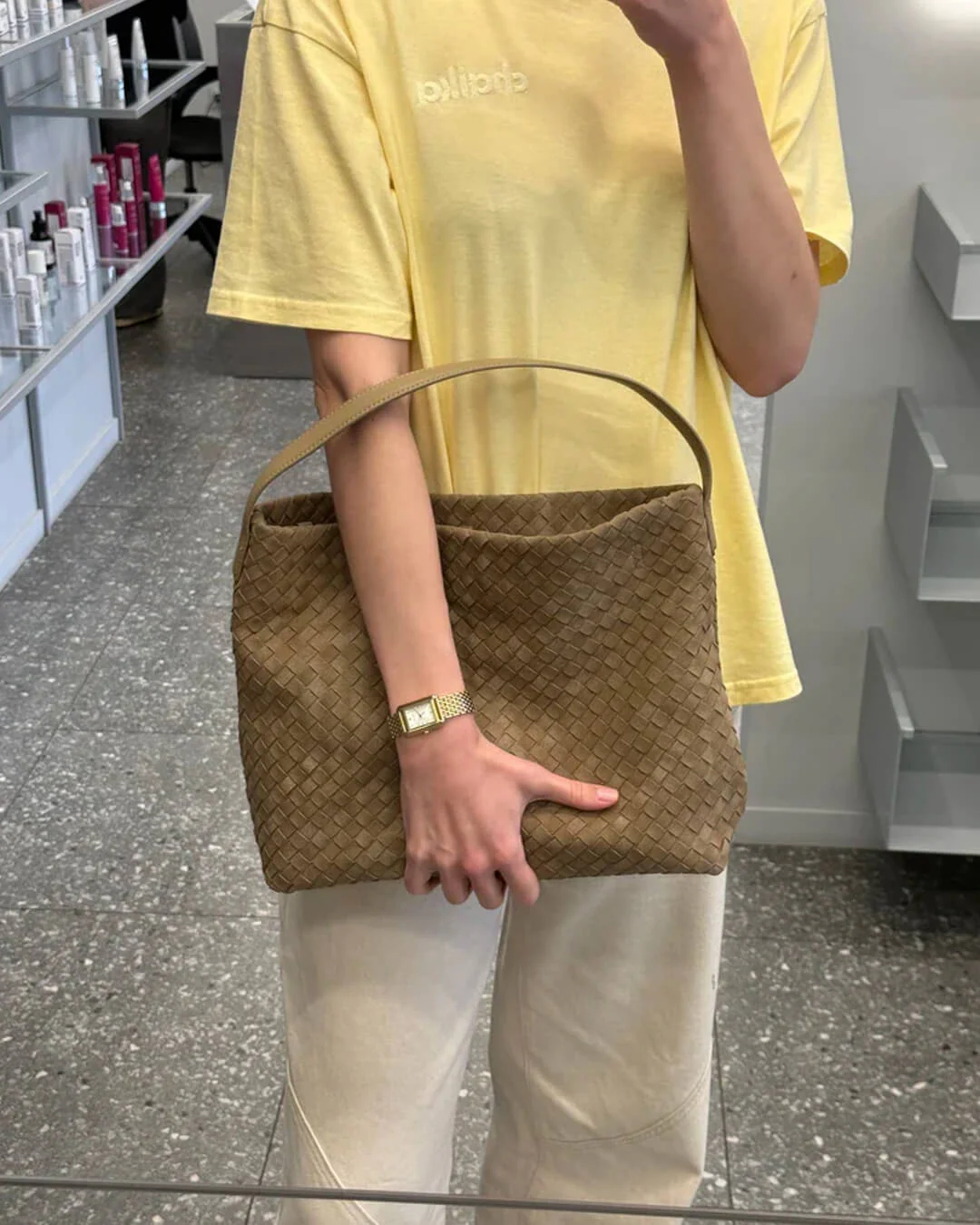 Marceline Suede Tote Bag - Image 18