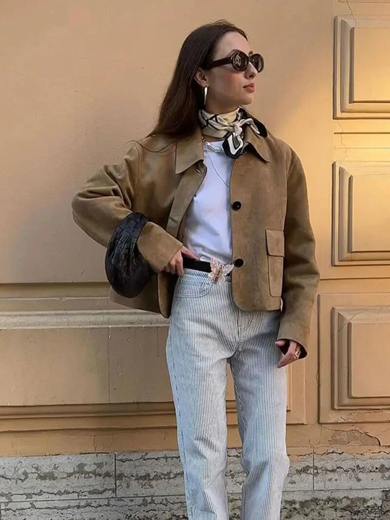 Marissa Faux Suede Jacket - Image 5