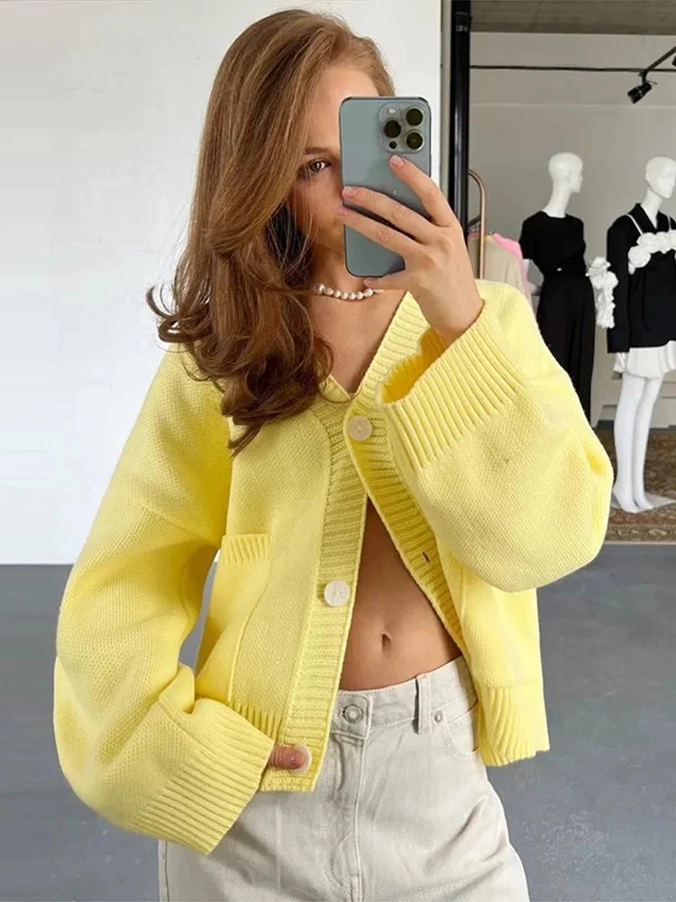 Mina Elegant V Neck Cardigan - Image 6