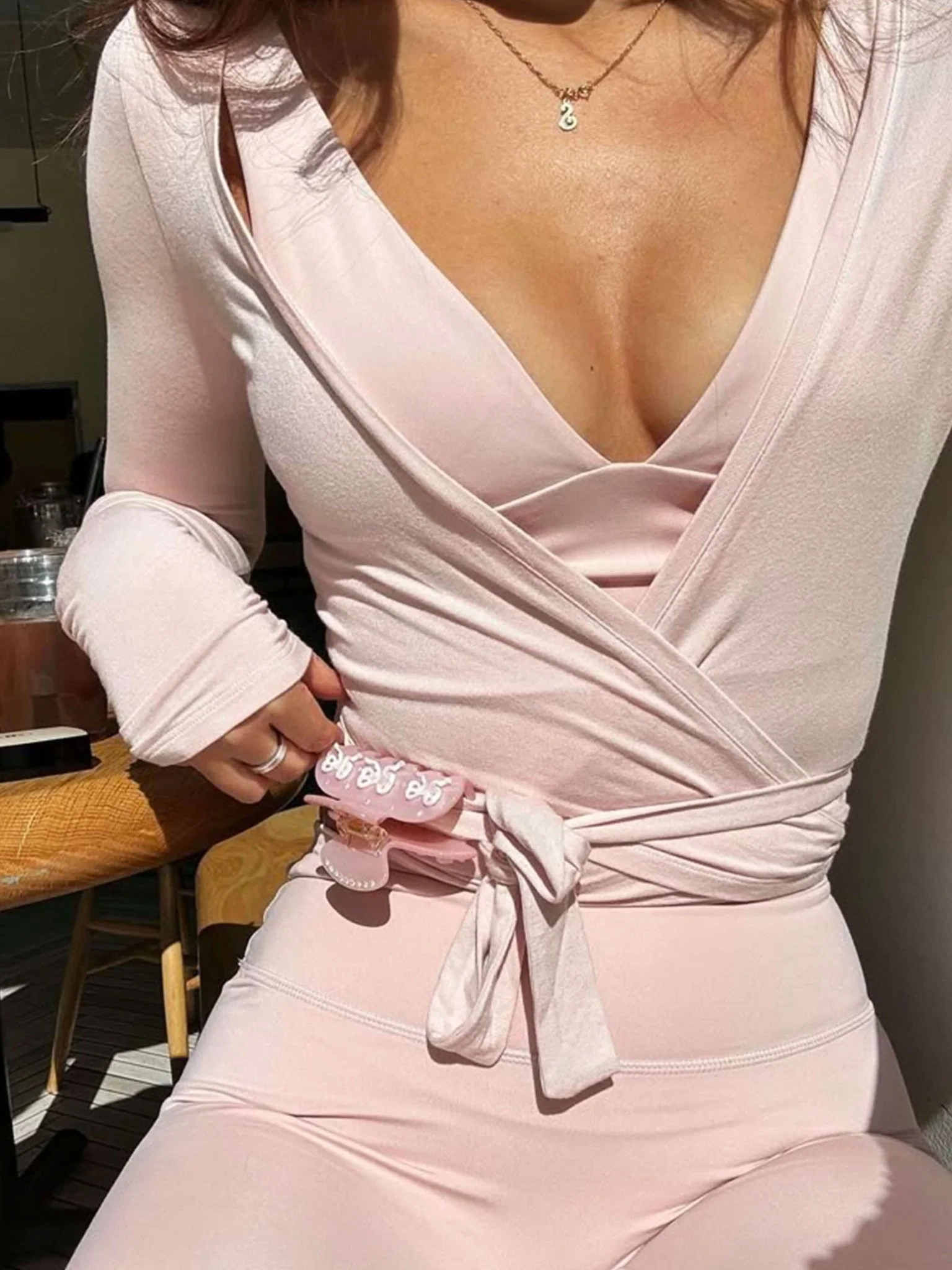 Pilates Wrap Top - Image 19