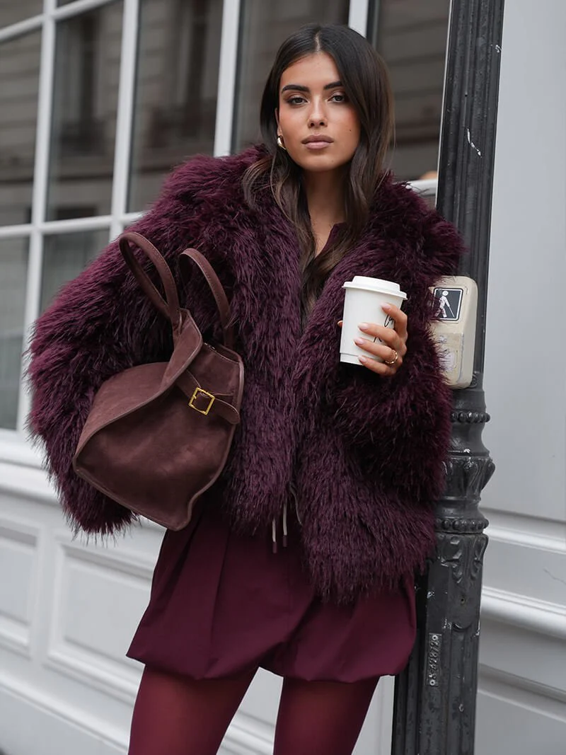 Rhea Burgundy Womens Skirt - Image 5