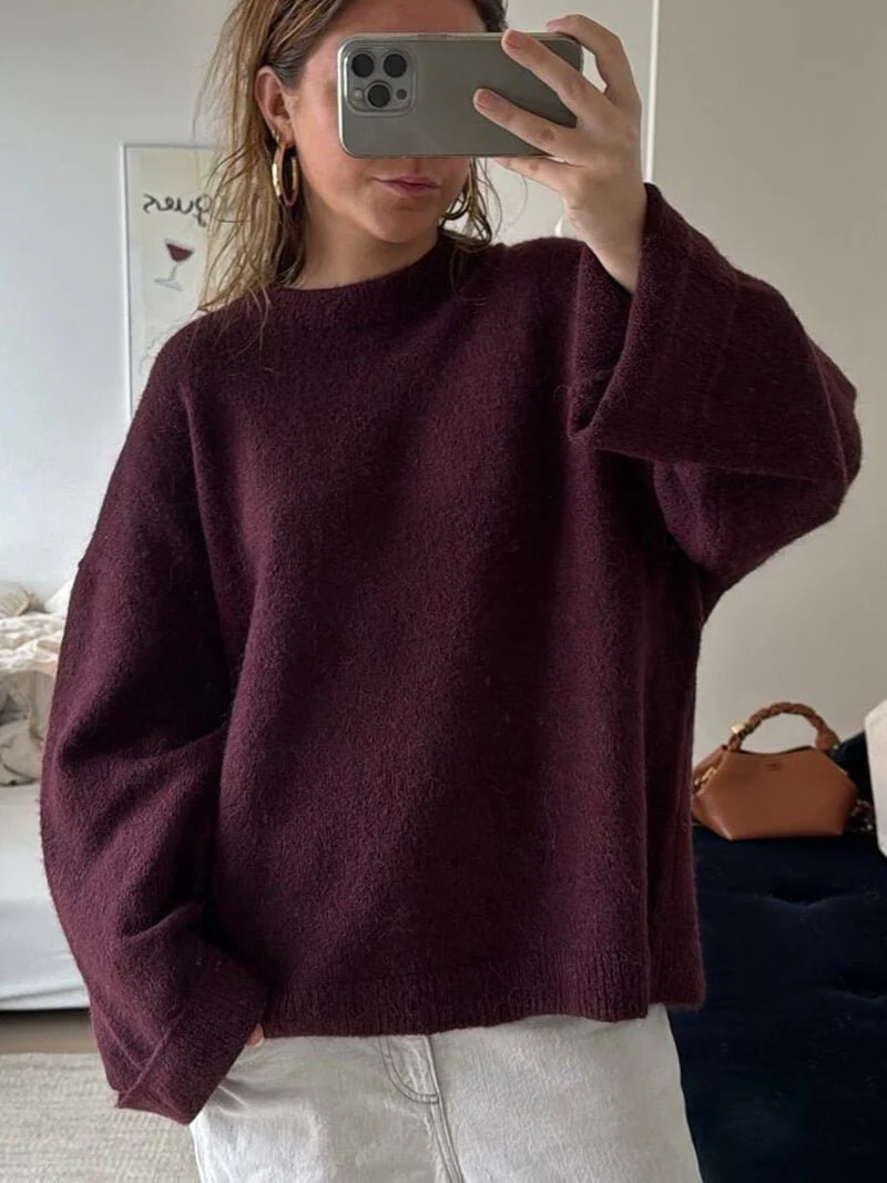 Shiela Burgundy Pullover - Image 3