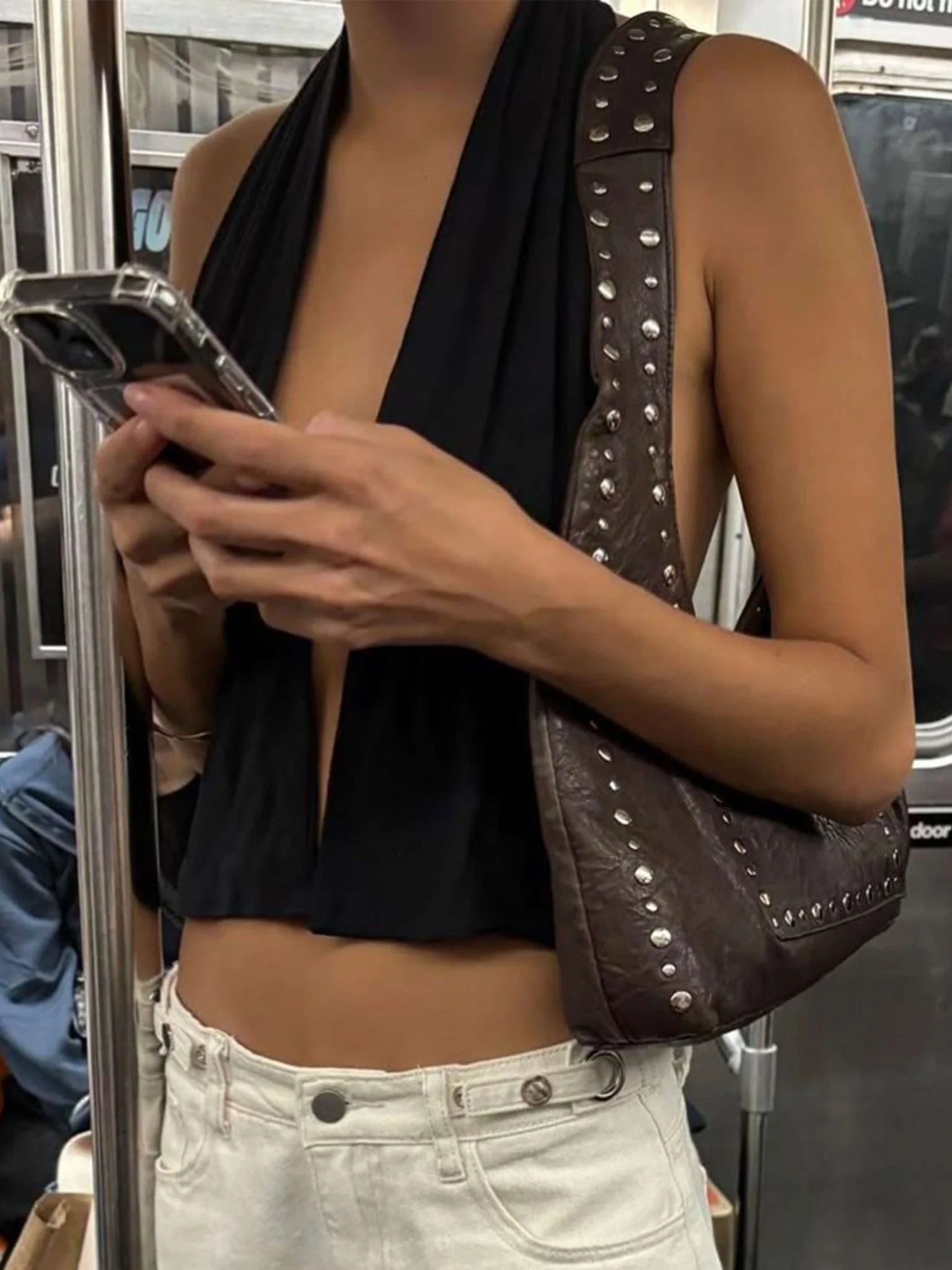 Stefani Studded Tote Bag - Image 14