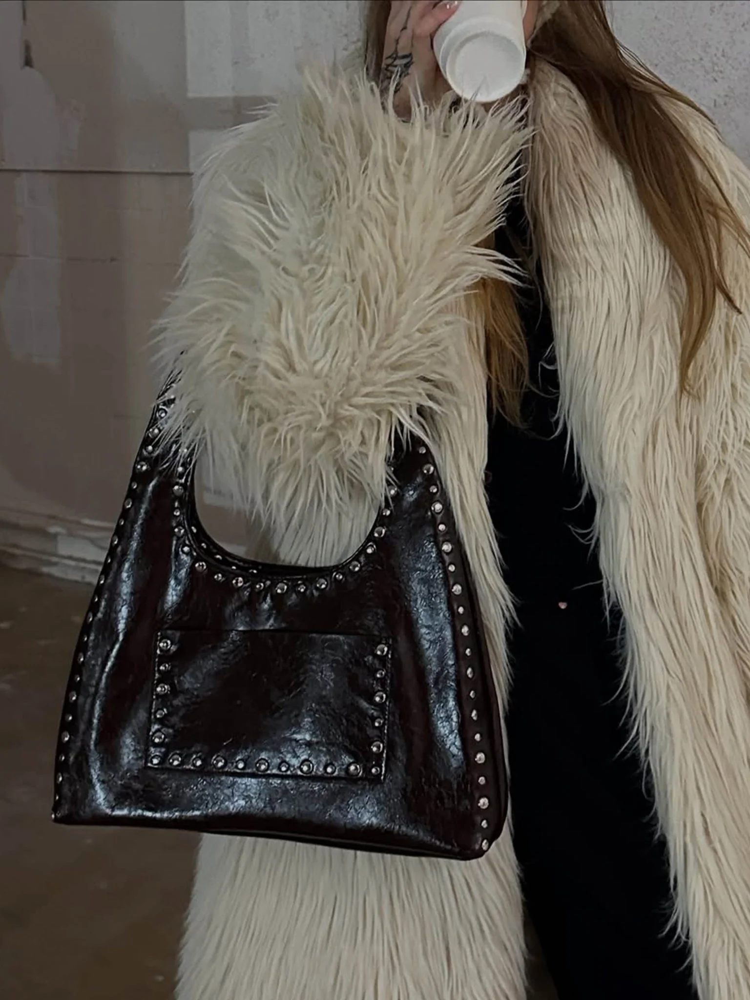 Stefani Studded Tote Bag - Image 5