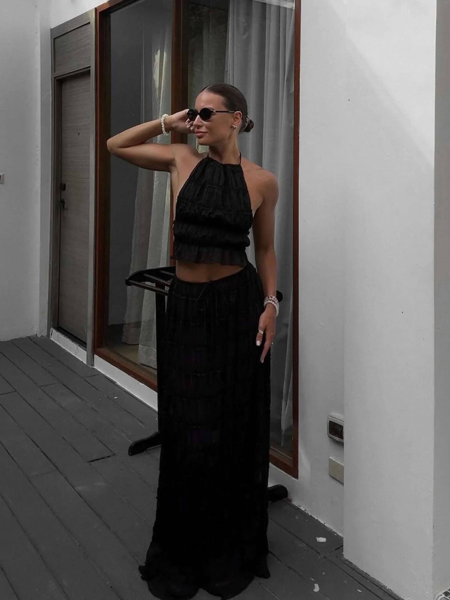 Valerie two-piece set with frill details - Image 12